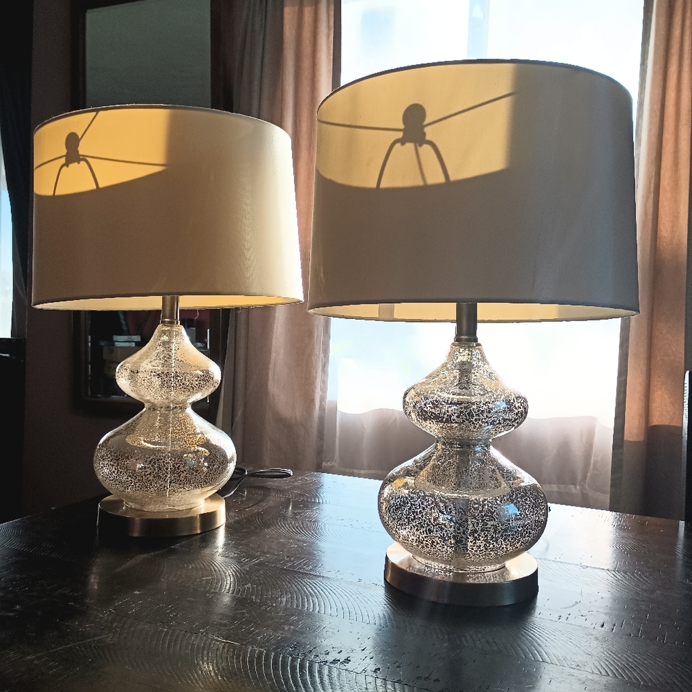 Paul Schneider double gourd lamps (pair) with serial number#s